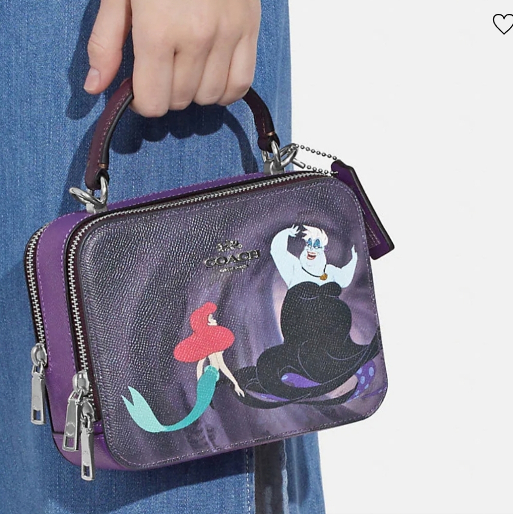 Disney X Coach Box Crossbody With Ursula Motif Little Mermaid